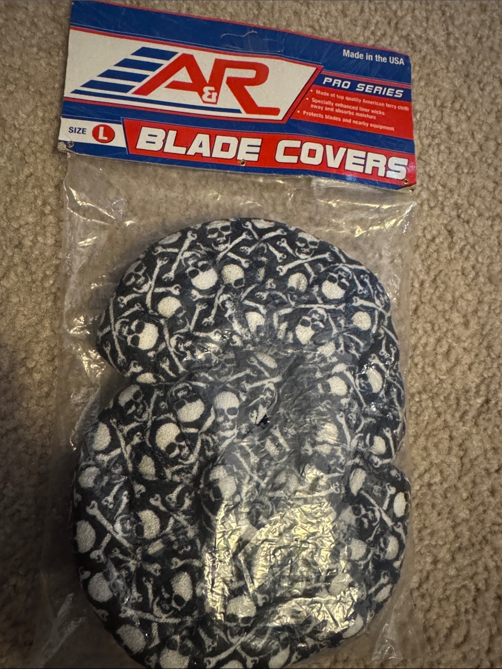Ice Skate Blade Covers - Skull Print